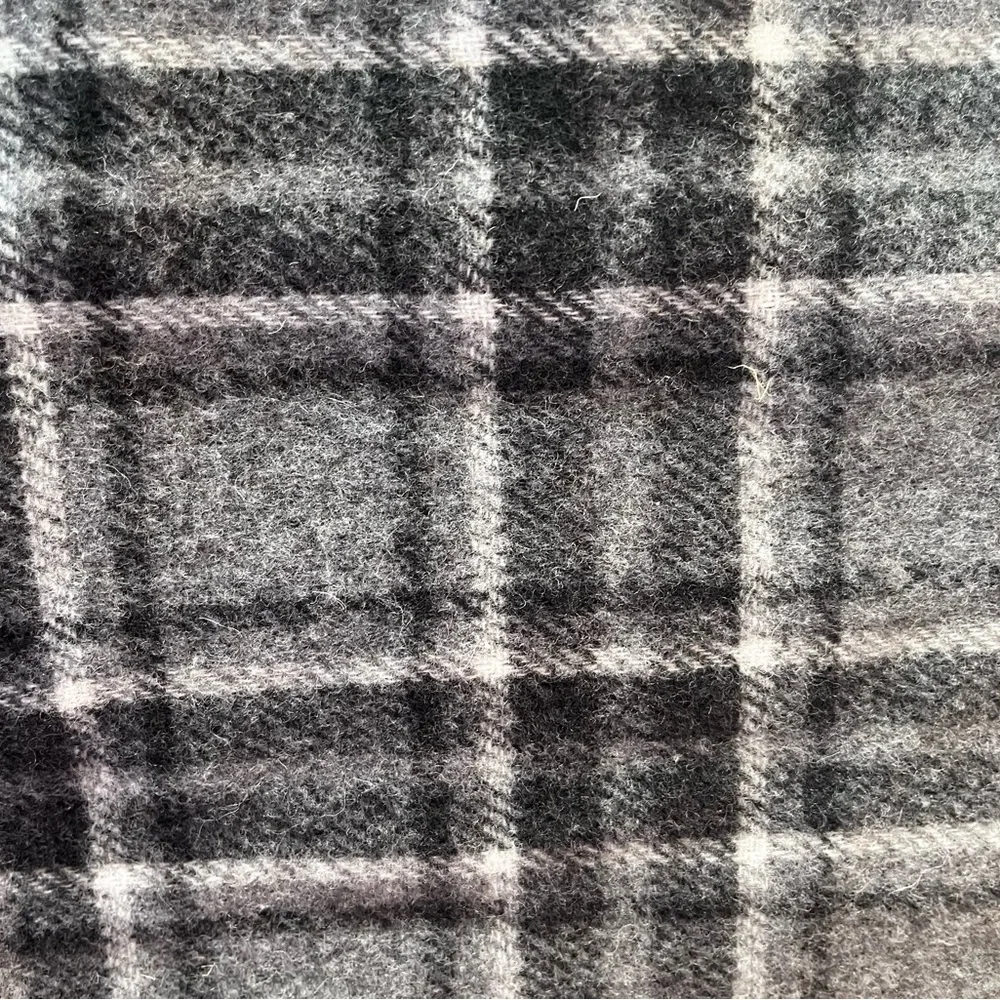 Vintage Polo by Ralph Lauren Gray Plaid Wool Blend Men's Scarf